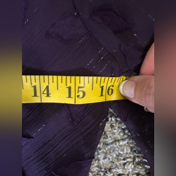 DKNY dark purple hi-lo crossover v-neck tied dress size 4 - Picture 8 of 11